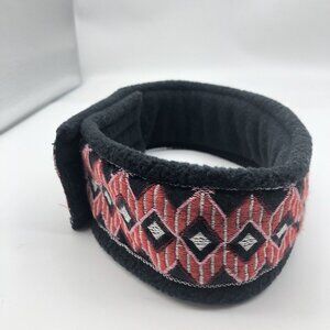 VTG Jagged Edge Mountain Gear Embroidered Fleece Headband Adjustable Strap 90’s